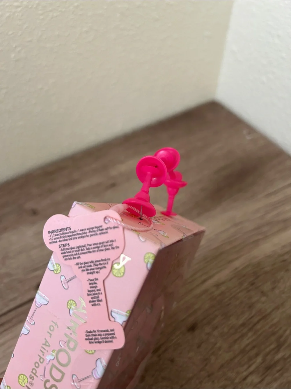 Pink Cocktail Pattern AirPods Pro Case